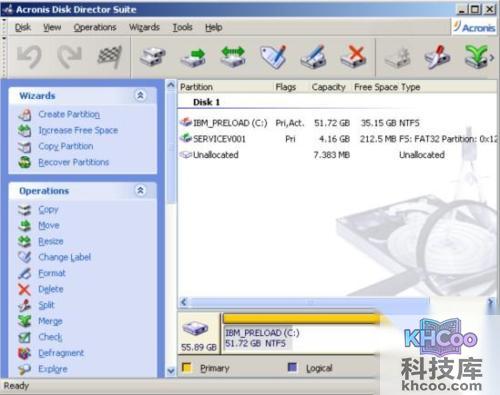 ThinkPad预装XP系统如何使用Acronis