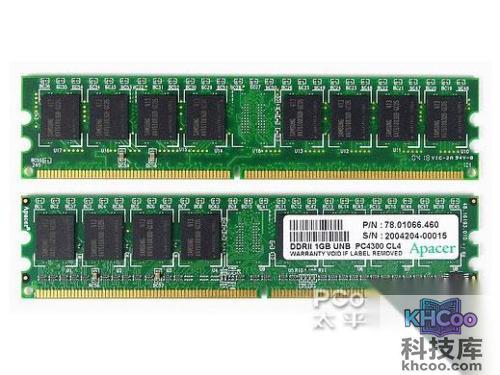 宇瞻台式机无铅内存DDRII533 1G