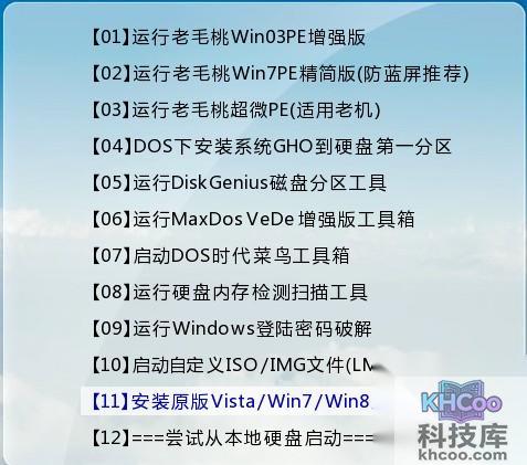 老毛桃winpe Build 20120501如何