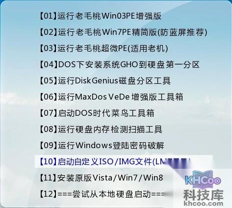 老毛桃winpe Build 20120501的常