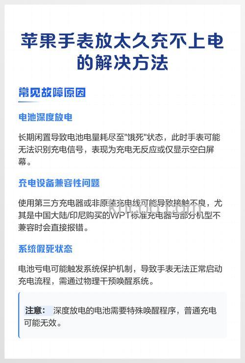 苹果手表充不进电是什么原因-有什么方法可以解决
