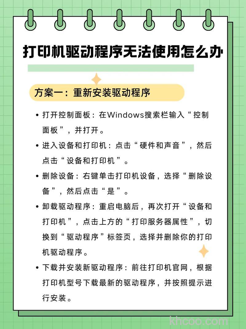 打印机驱动程序无法使用怎么办 打印机驱动安装方法【介绍】