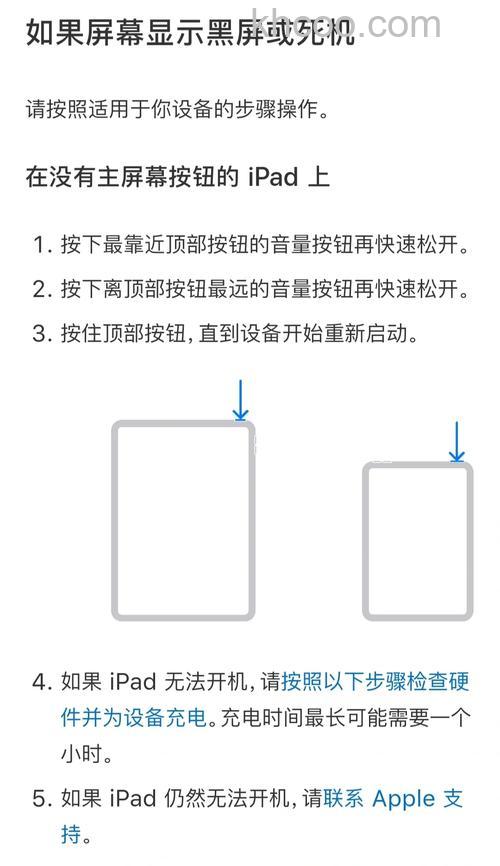 iPhone/iPad黑屏无法开机或者死机怎么办【详解】
