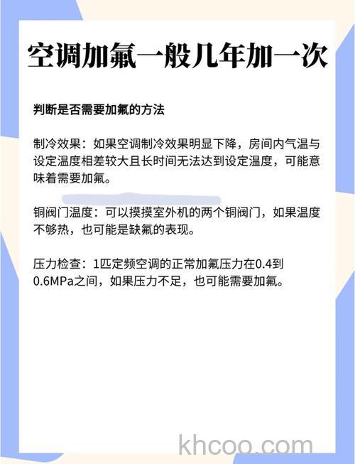 空调需要多长时间加氟利昂 空调加氟利昂的频率介绍【详解】