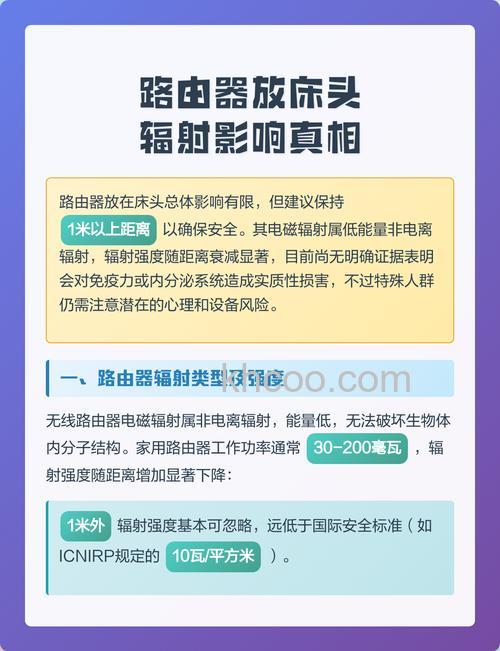 无线路由器放在床附近对人有辐射么?