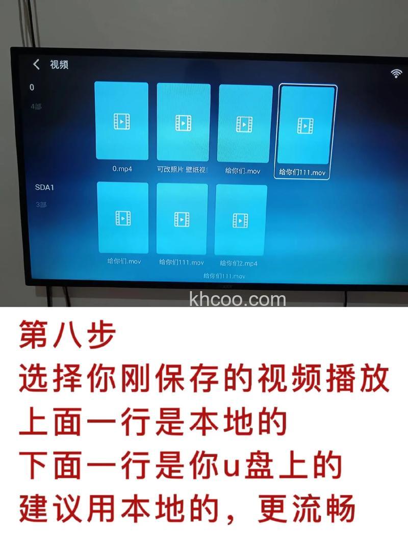 怎么在电视上播放U盘里的视频,求详细步骤