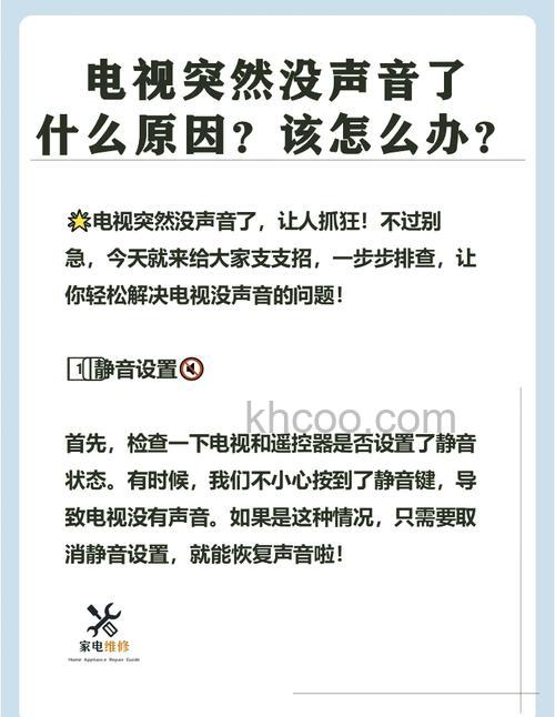 电视机没有声音怎么回事 电视机没有声音原因介绍【详解】