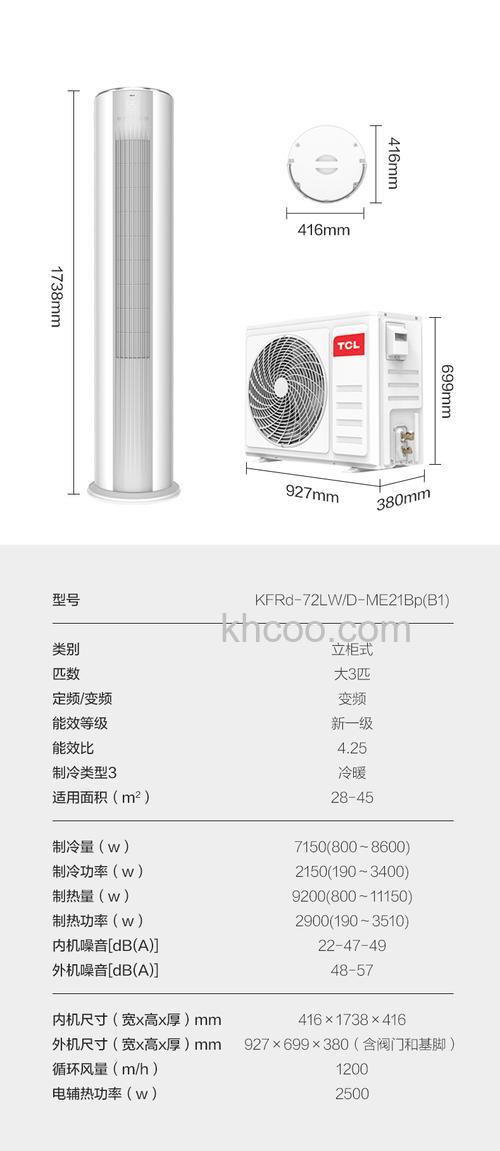 立式空调大3匹是多少瓦 选择立式空调大3匹注意事项【详解】