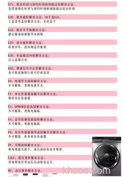 全自动洗衣机U3故障怎么解决 全自动洗衣机U3故障的原因及解决方法【详解】