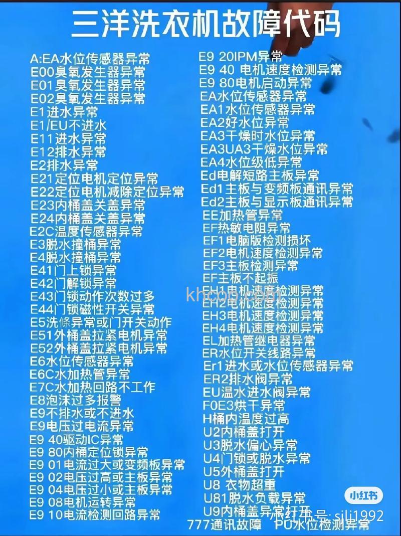 三洋洗衣机故障代码e904是什么原因 三洋洗衣机故障代码e904解决方法【详解】
