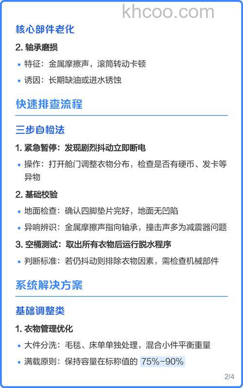 全自动洗衣机脱水抖动太剧烈然后停机怎么办【解决方法】