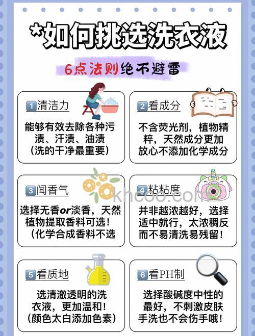 如何选择适合自己的洗衣液 选择适合自己的洗衣液技巧【详解】(47678)