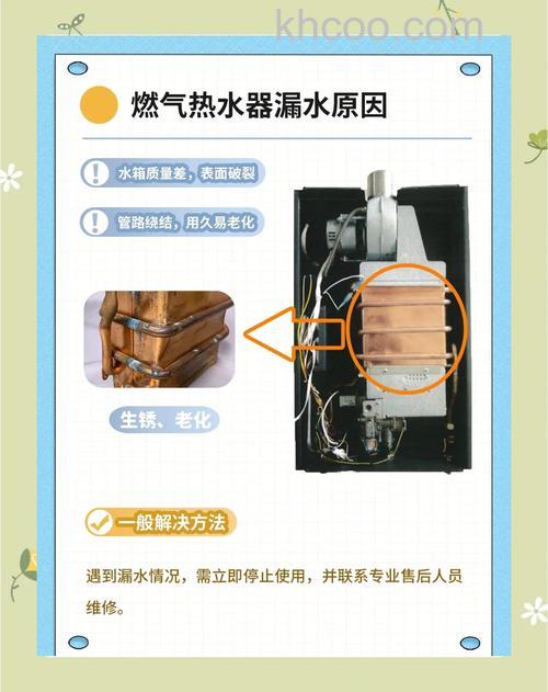 家用燃气热水器漏水是什么原因造成 家用燃气热水器漏水解决方法【详解】