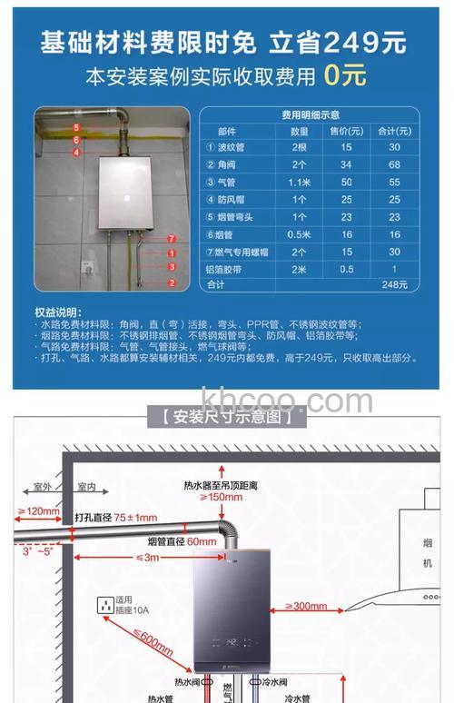 海尔燃气热水器排烟管的直径和打孔尺寸是多少【详解】