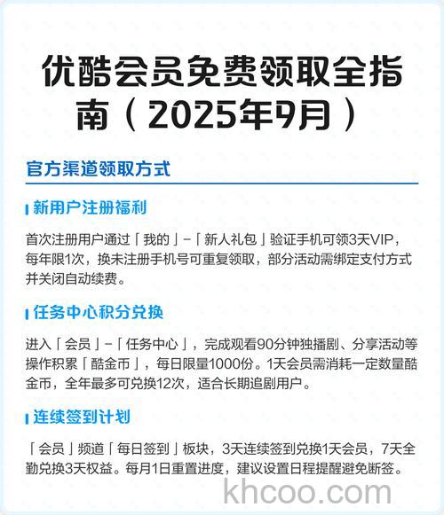 优酷注册用户积分规则是什么