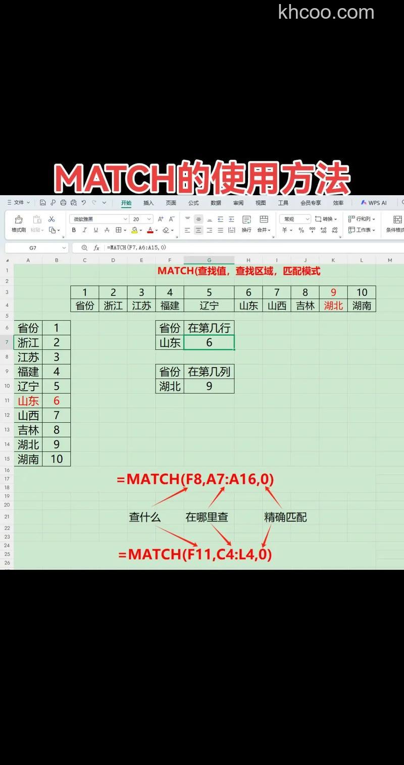 match函数使用方法