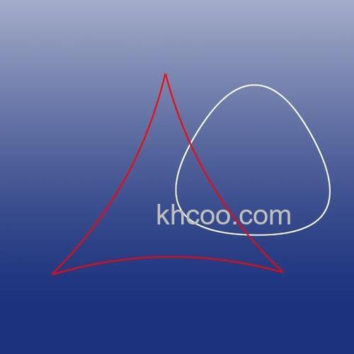 ps中如何绘制一个弧形等腰三角形