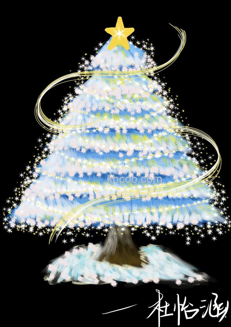 PS如何位移滤镜制作一张褶皱效果的圣诞树图案纸张