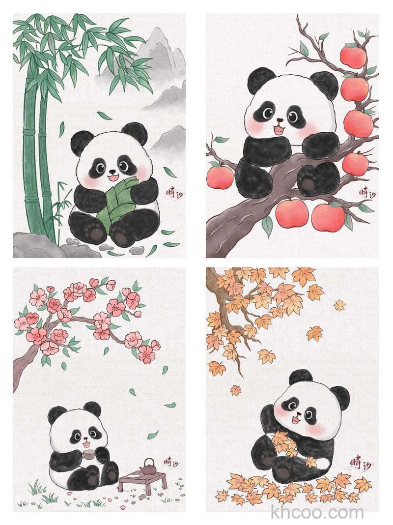 怎么利用PS设计一个卡通熊猫的主题海报