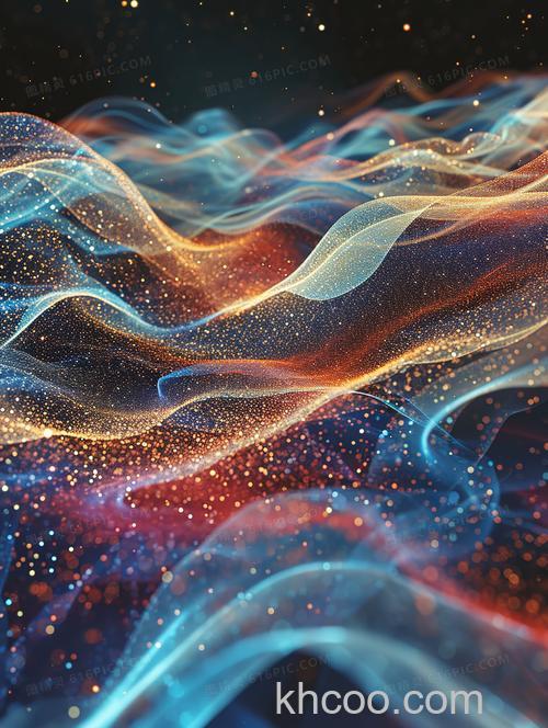 Photoshop设计创意动感的流体海报背景