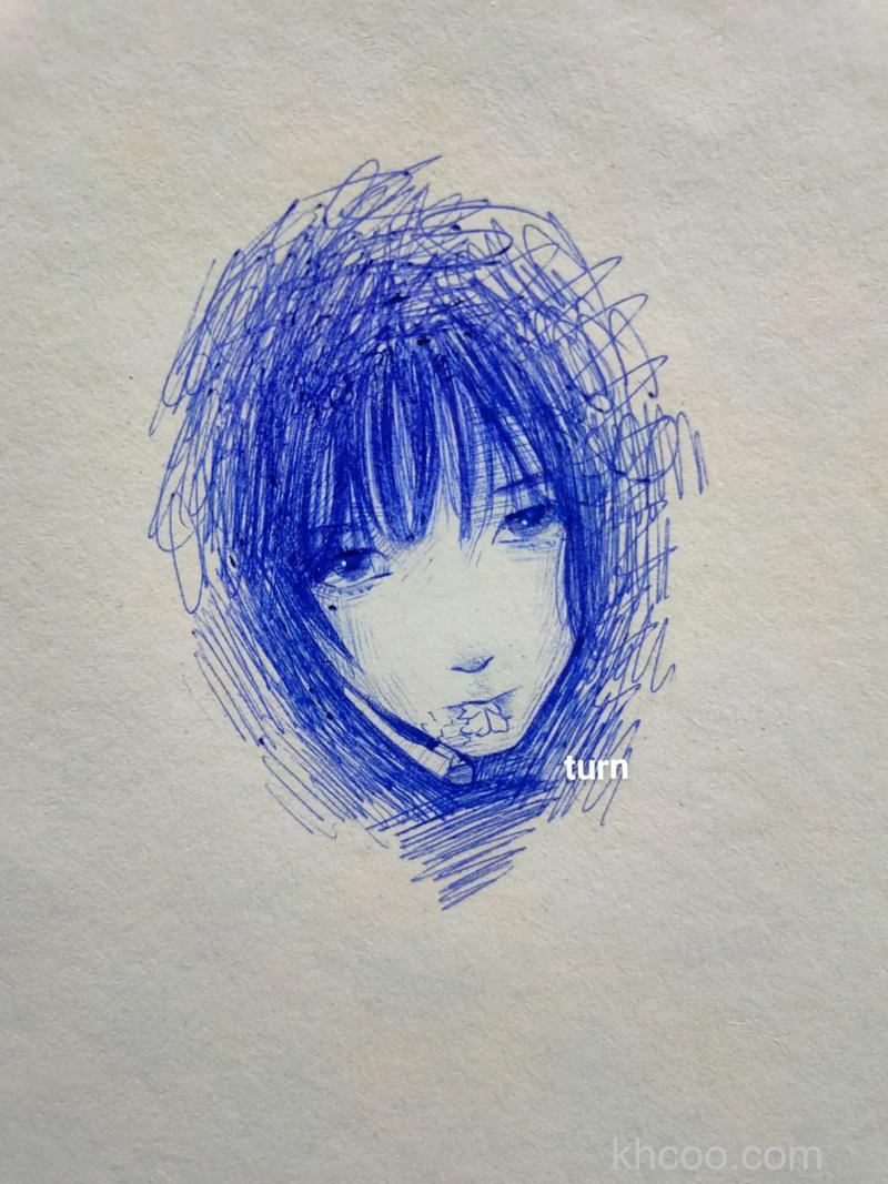 ps怎么在记事本上画逼真的圆珠笔效果画