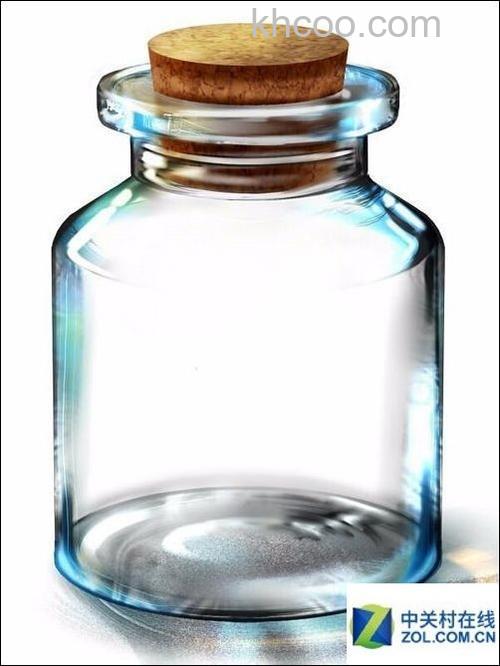 如何利用PS将一副美丽的风景放入空瓶子中