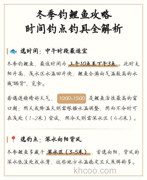 冬天野钓鲤鱼技巧,冬季野钓鲤鱼技巧解析
