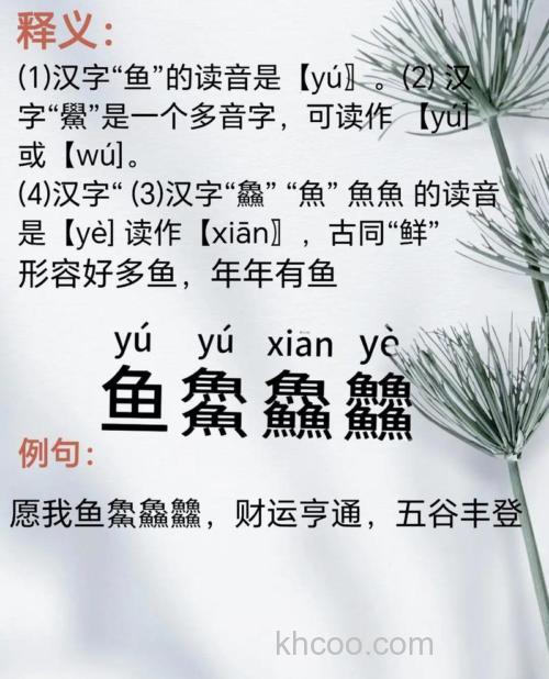 鲤鱼的读音鲤鱼的读音是什么