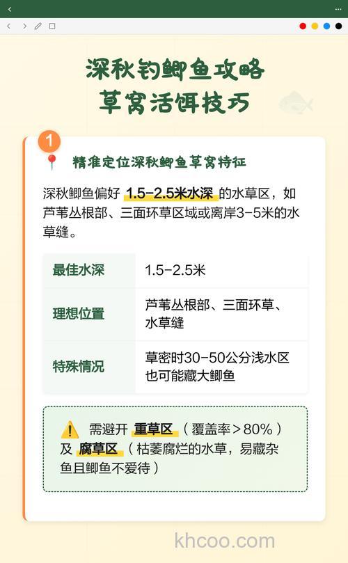 草窝钓鲫鱼的技巧和方法
