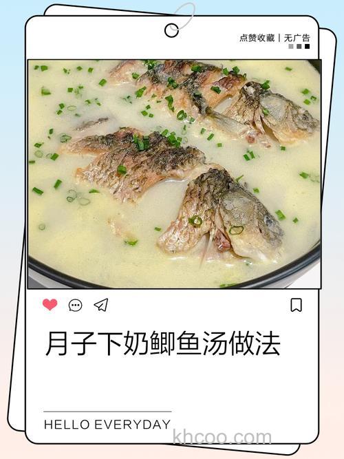 鲫鱼汤怎么做下奶最快？