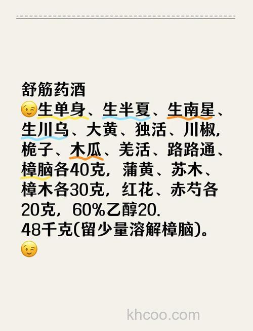 老年人舒筋活血 强身健体的药酒怎么制作？