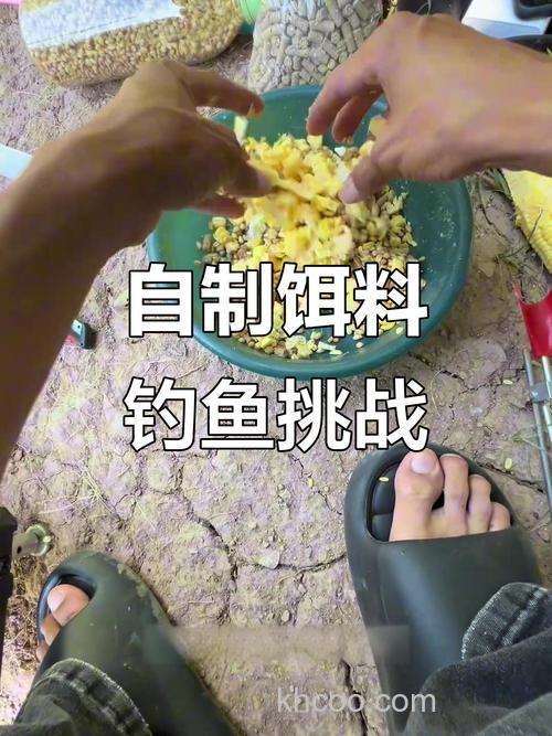 啤酒拌玉米粒钓鲤鱼
