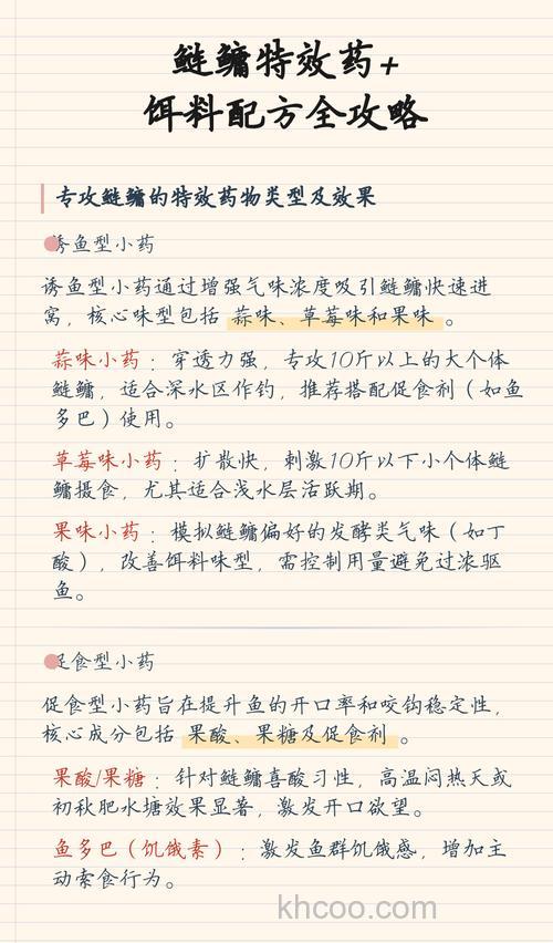 详解24种鲢鳙饵料配方大全