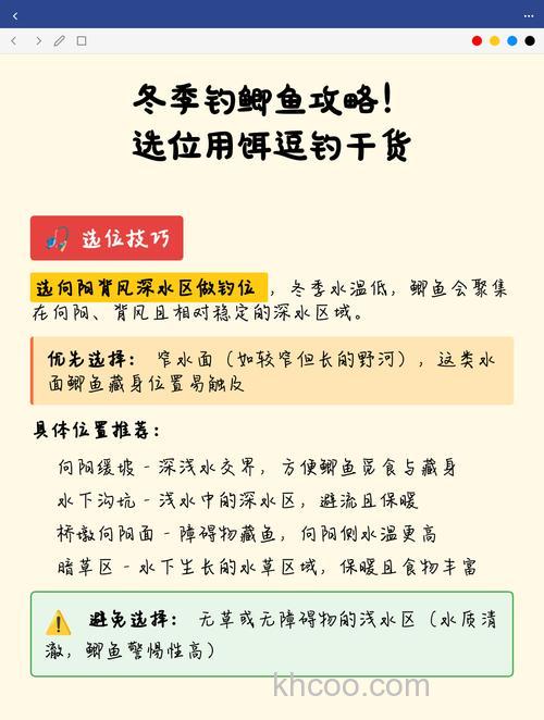 冬钓鲫鱼选位技巧与用饵经验