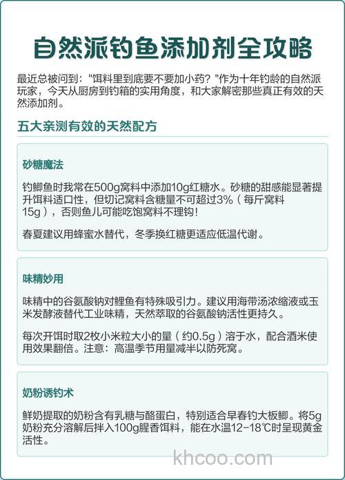 钓鱼添加剂使用方法？