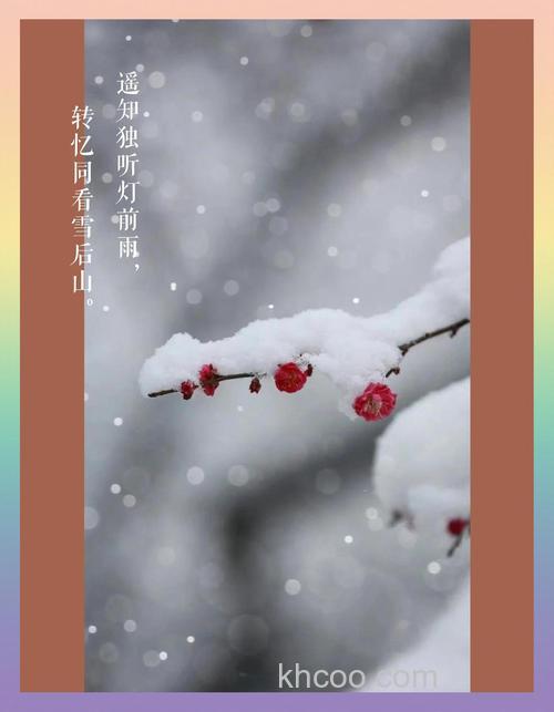 冬有雪花飘落的片片诗意？