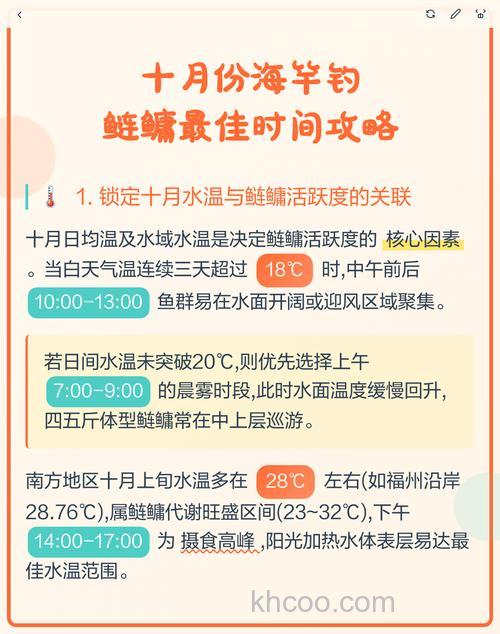 10月钓鲢鳙鱼最佳时间什么时候?