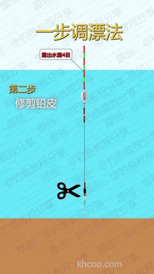 自立漂钓草鱼调漂方法？