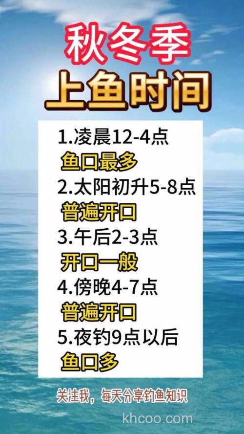 天冷了什么时间钓鱼最好？
