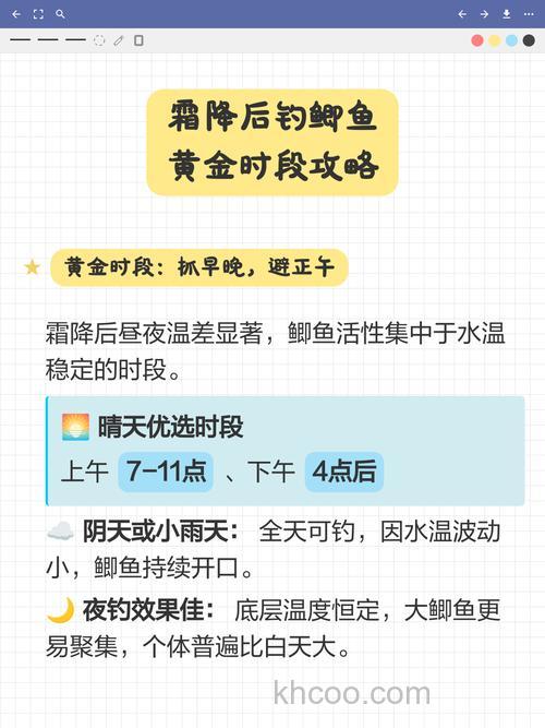 霜降后钓鲫鱼技巧
