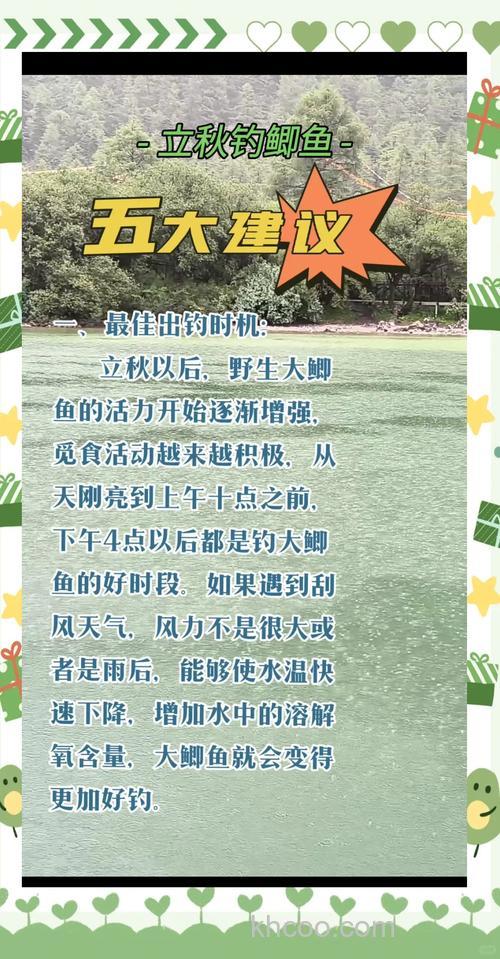 立秋后水库钓大鱼的六个技巧