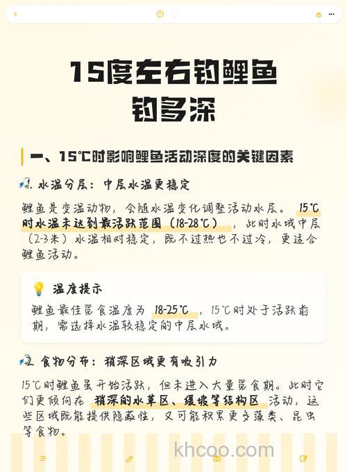 15度左右怎么钓啊？