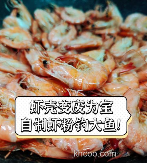 虾壳自制虾粉，冬季钓鱼好用的腥饵