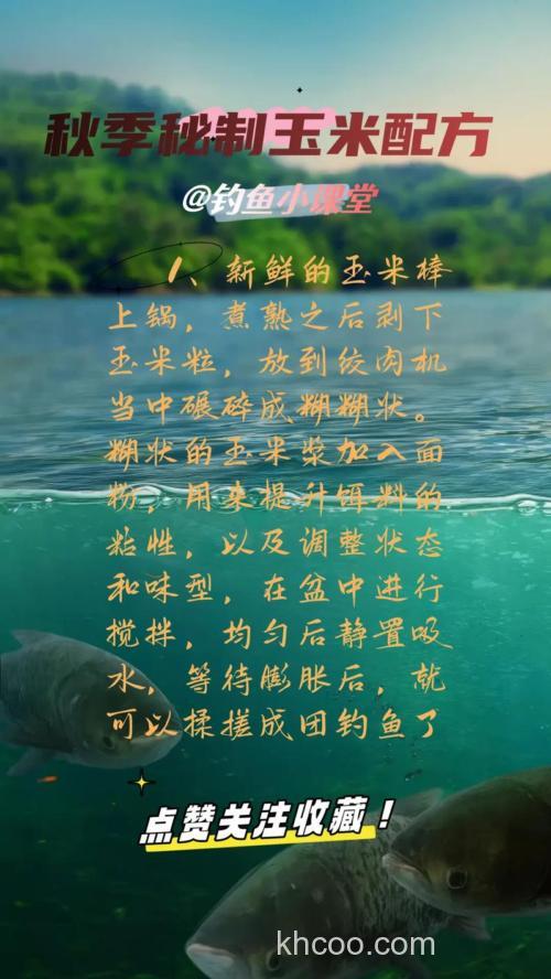 玉米钓鲫鱼饵料配制方法？