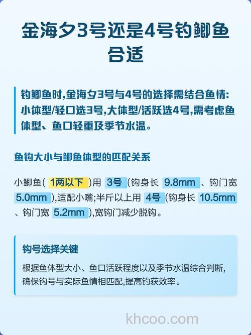 钓鲫鱼用海夕几号？