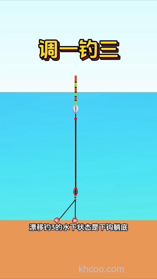 带钩调一目钓三目水下状态是怎样的？