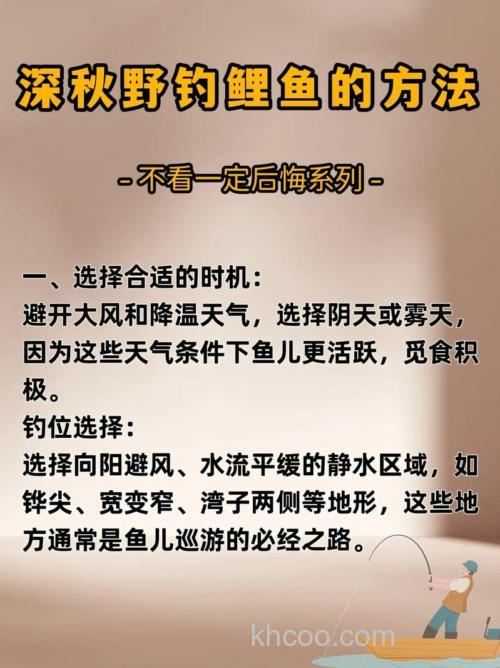 传统野钓鲤鱼的技巧！