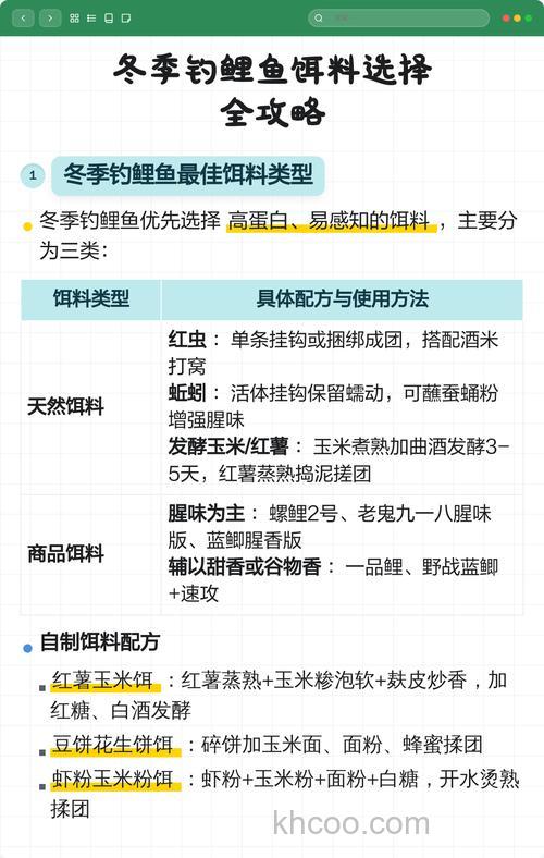 钓鲤鱼怎么选择鱼饵呢？