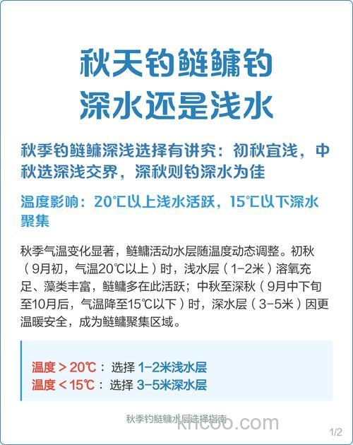 秋季钓鲢鳙多深的水合适？