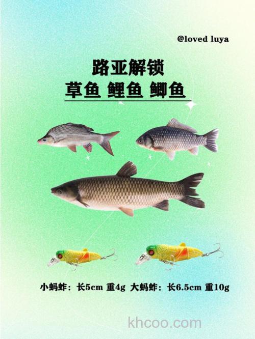 钓鲤鱼,草鱼,鲫鱼各配什么样的鱼饵好些啊?